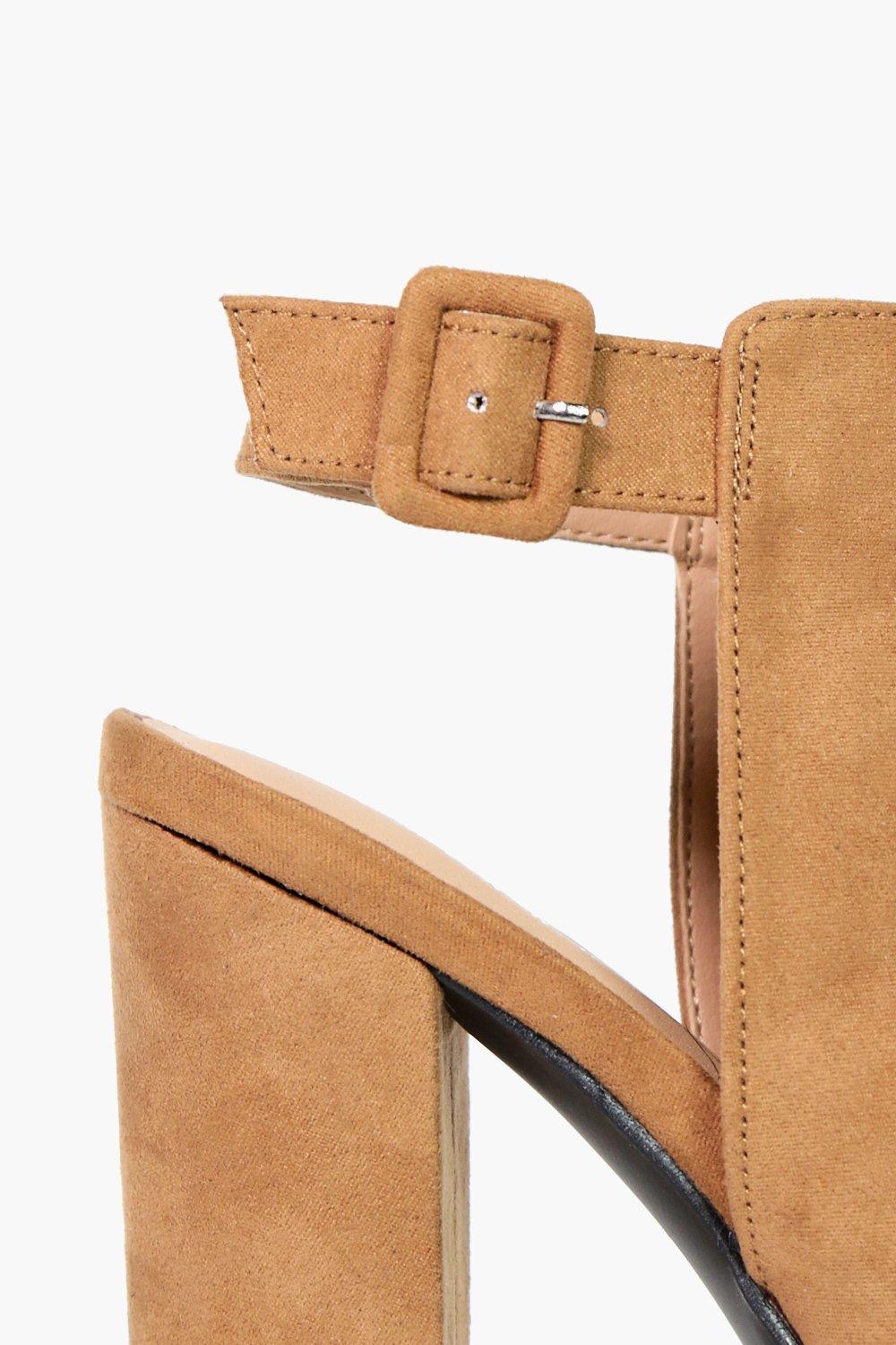 Wide fit peep toe on sale boots