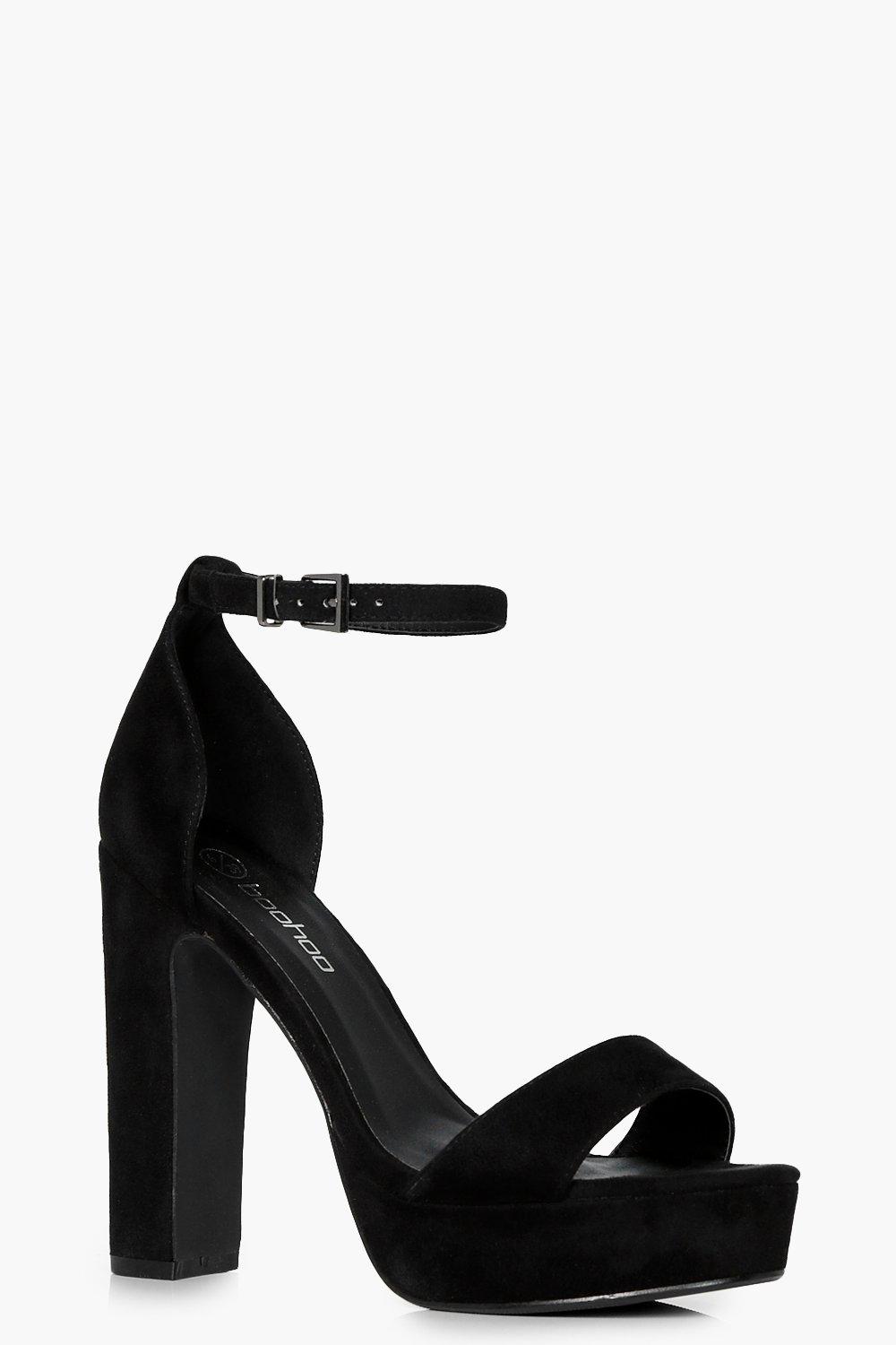 Wide Width Platform Two Part Heels | boohoo