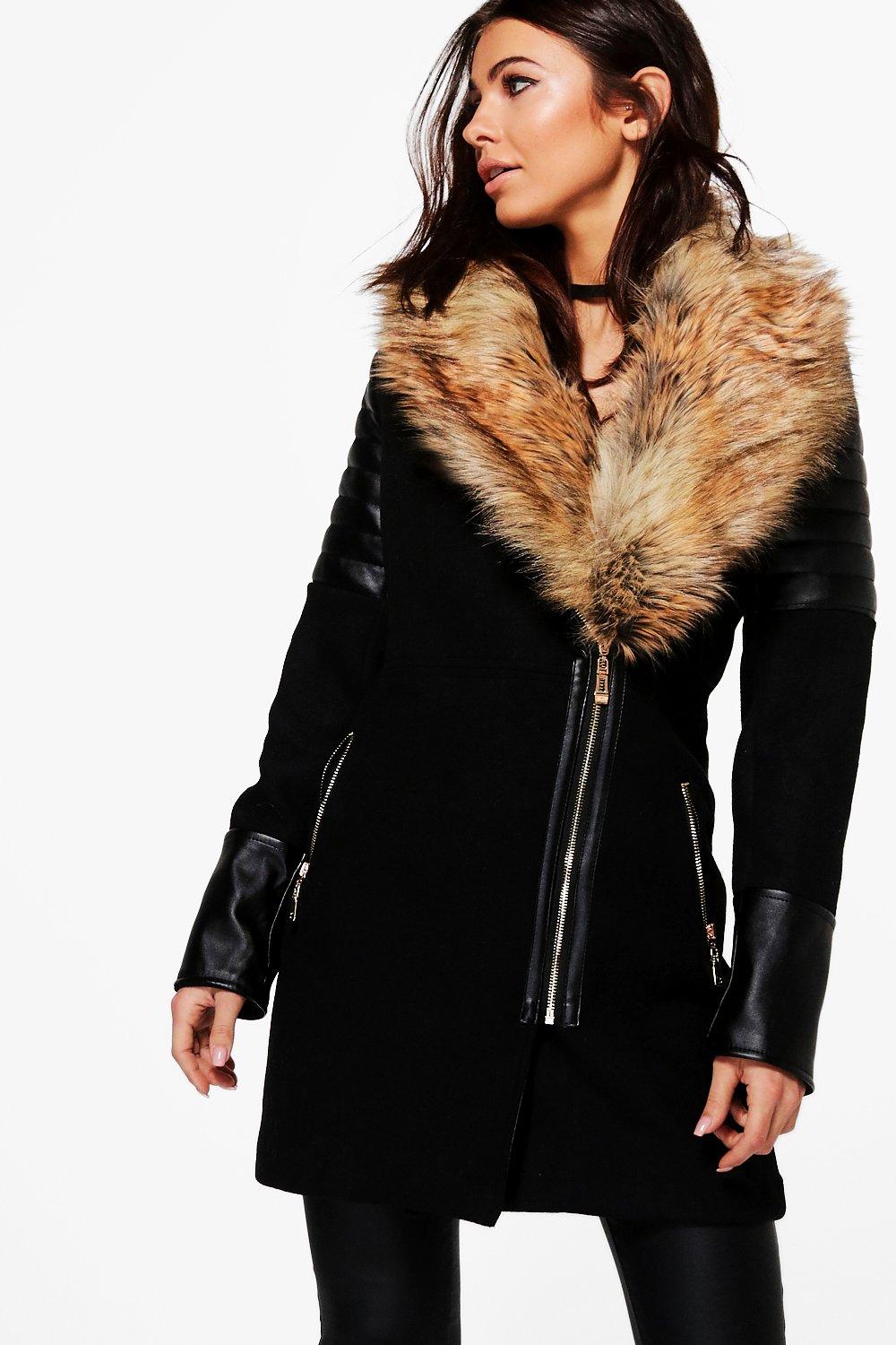 fake fur collar