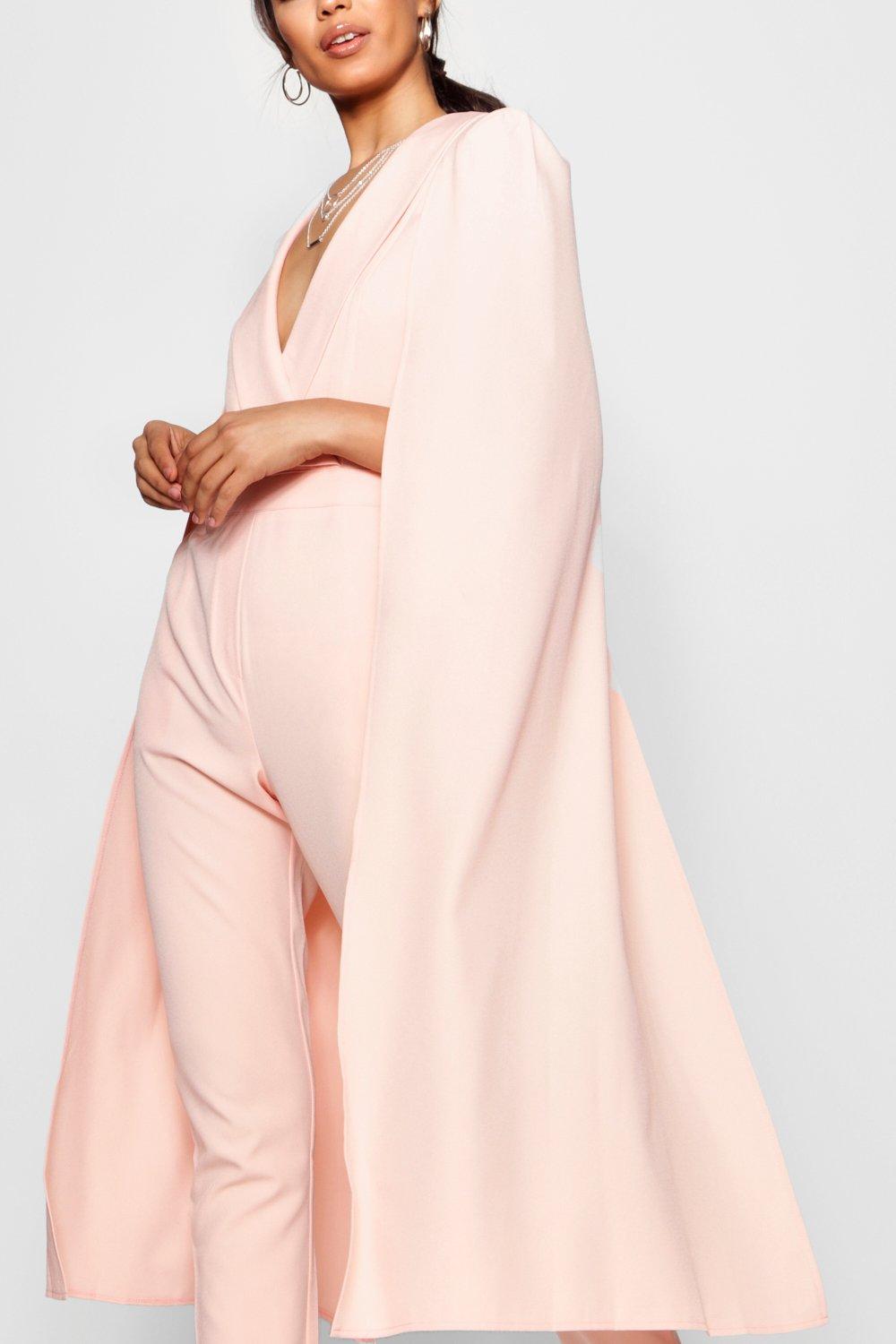 cape woven tailored jumpsuit