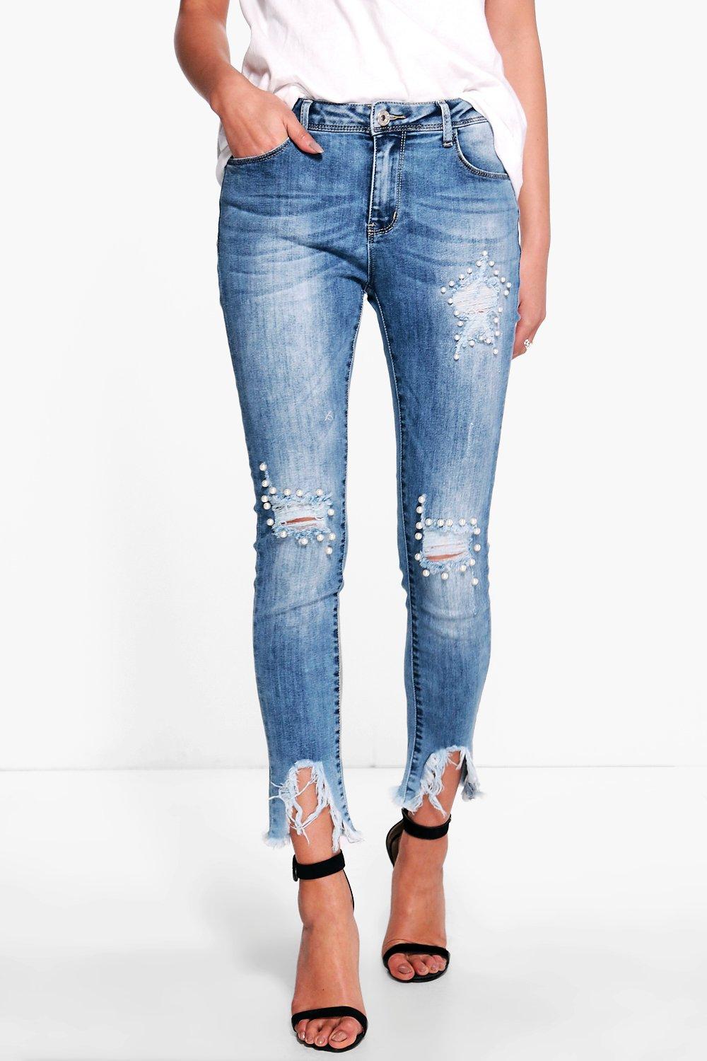 pearl ankle jeans