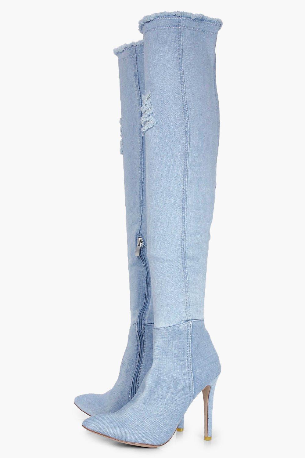 Cuissarde en jeans bleu hot sale