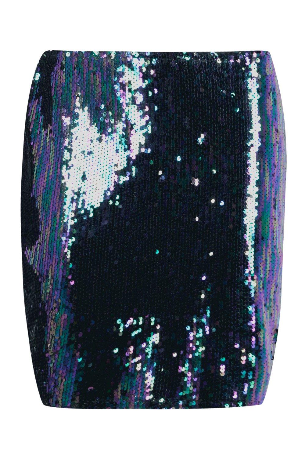 Mermaid sequin mini top skirt