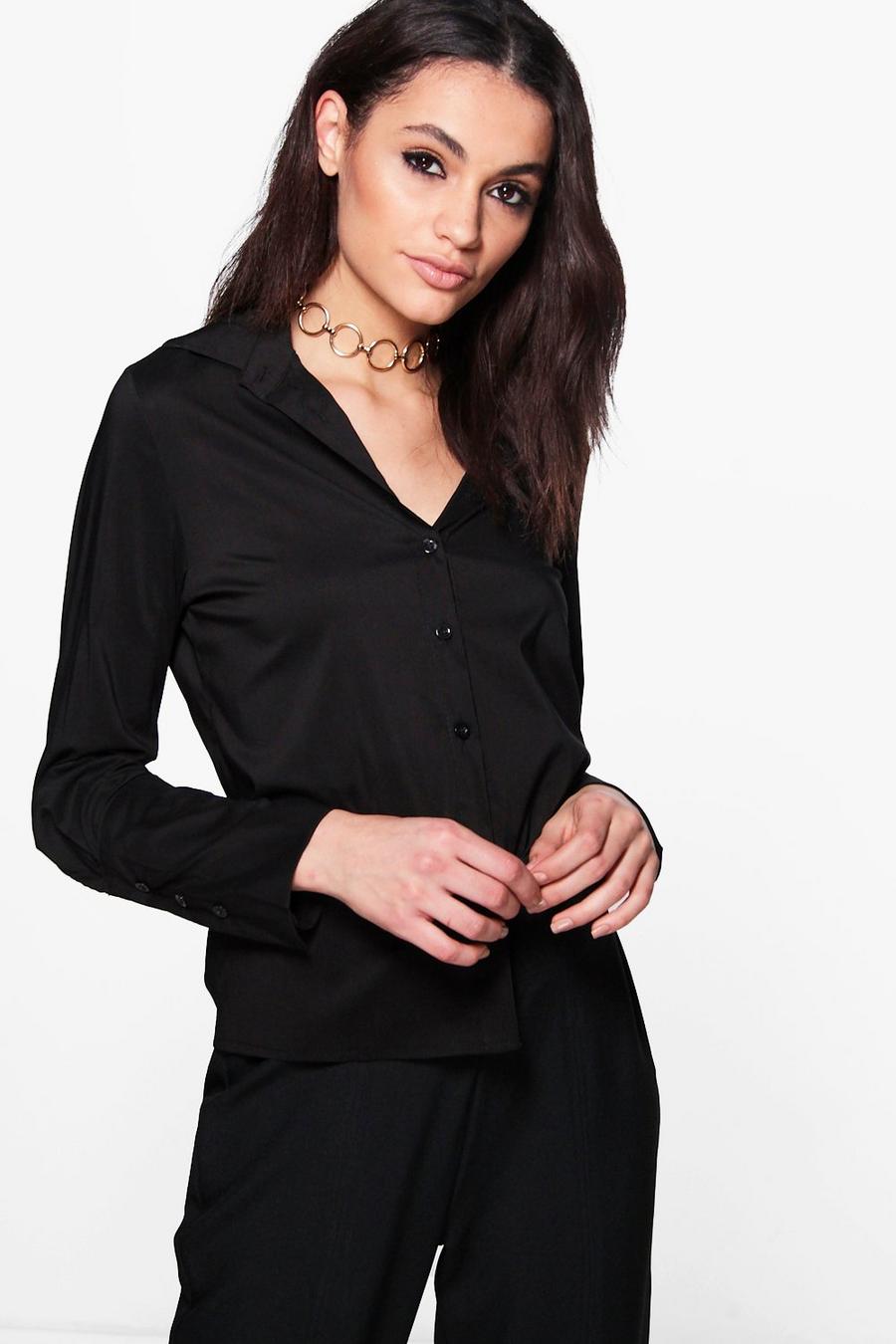 Lacey Elegant geschnittenes Hemd mit breiten Manschetten image number 1
