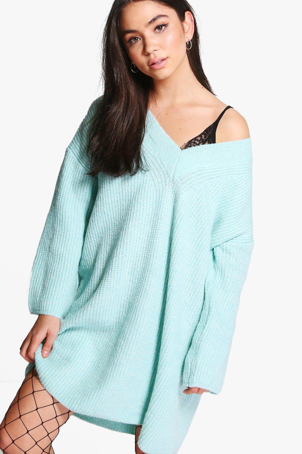 boohoo oversized jumper dress