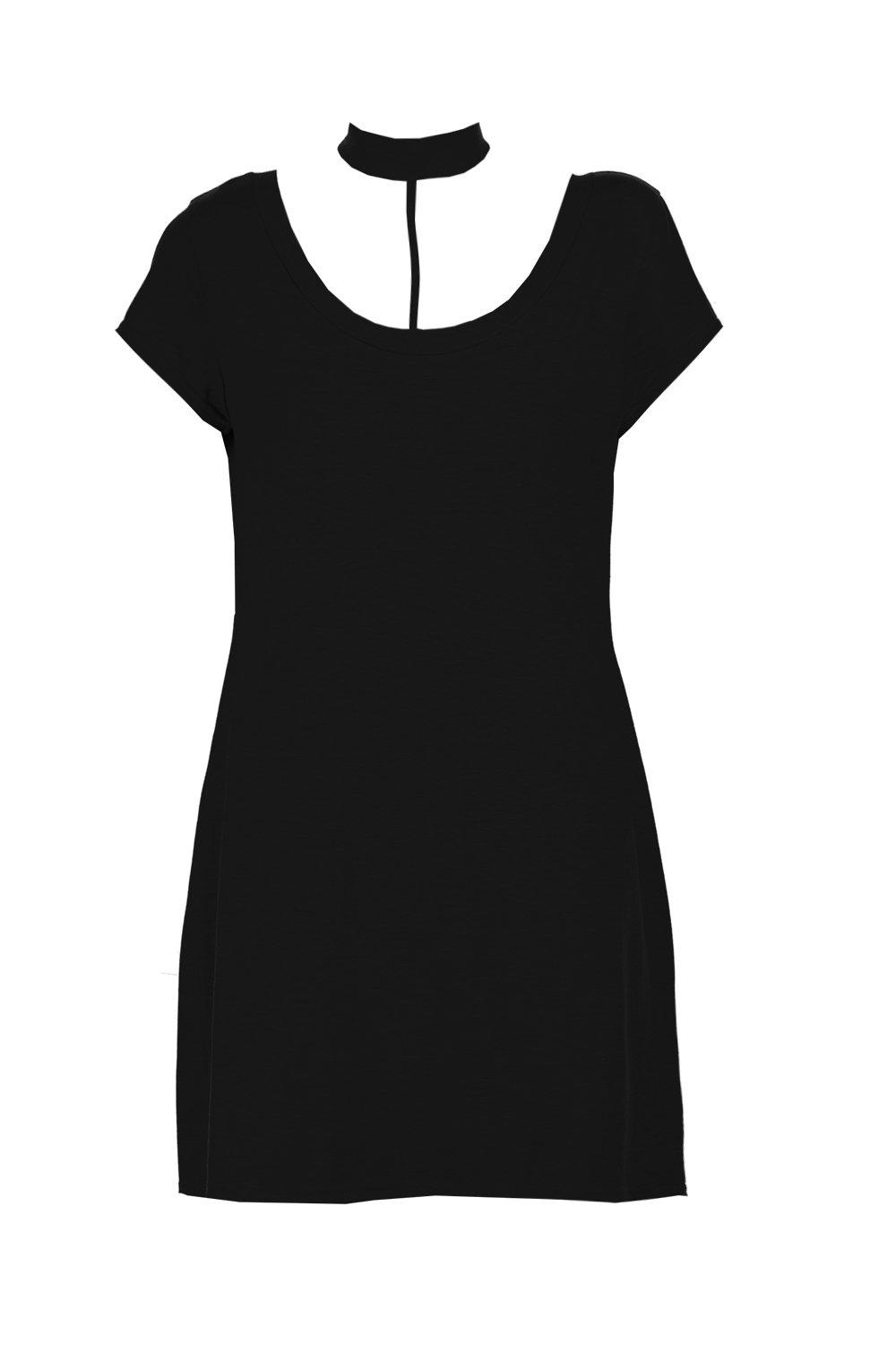 black strap dress with white t shirt