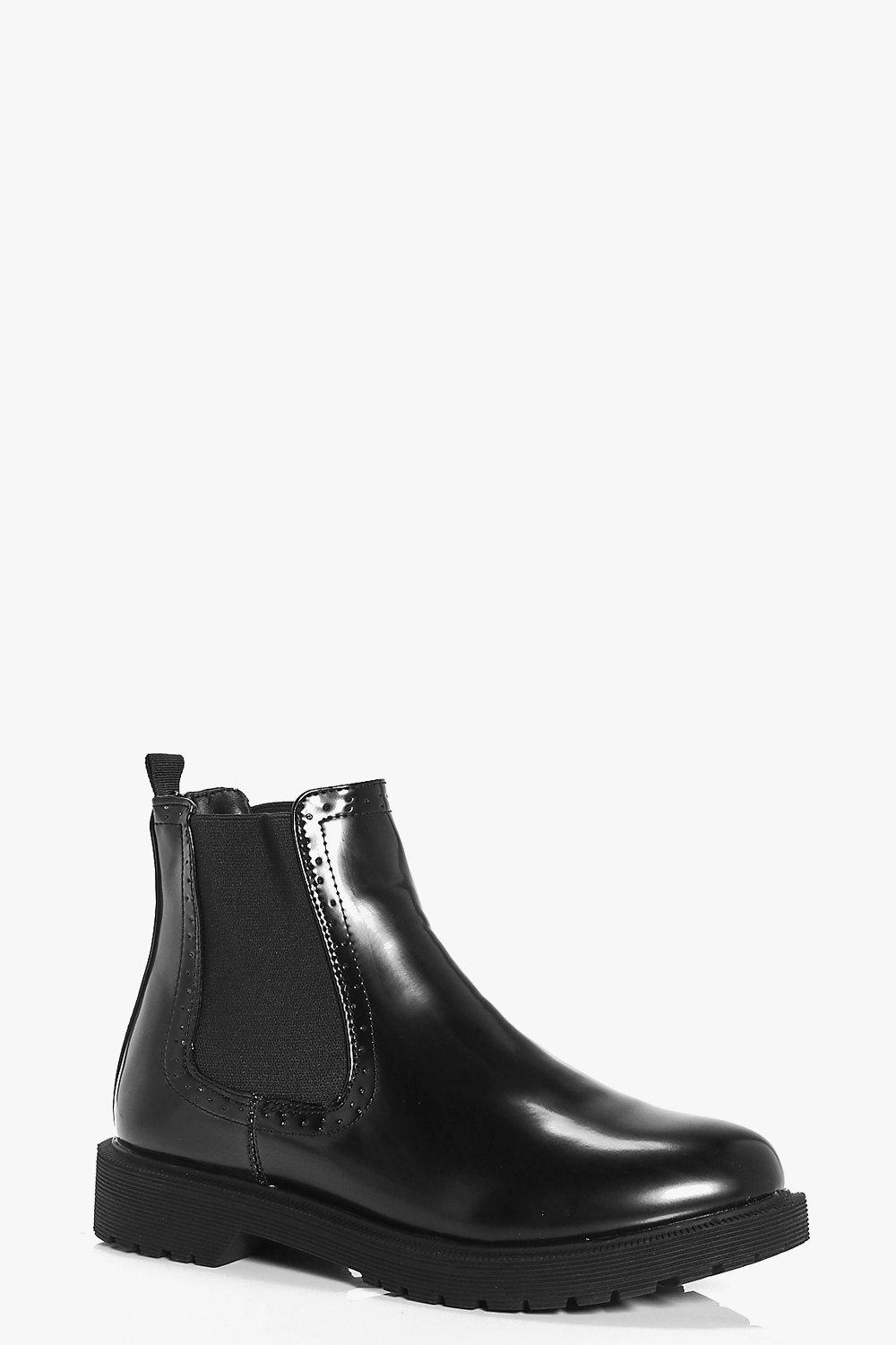 chelsea patent boots