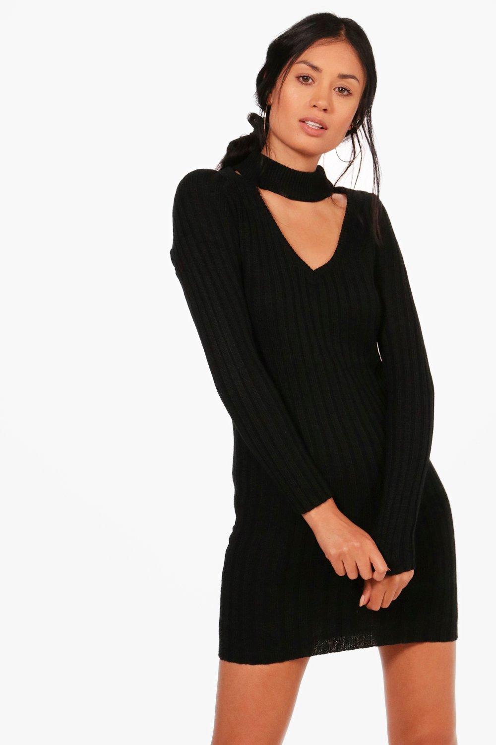 choker jumper dress