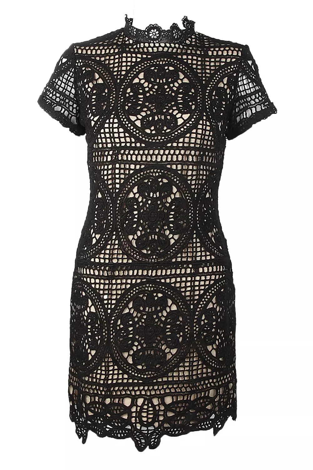 Boutique Crochet Lace Bodycon Dress