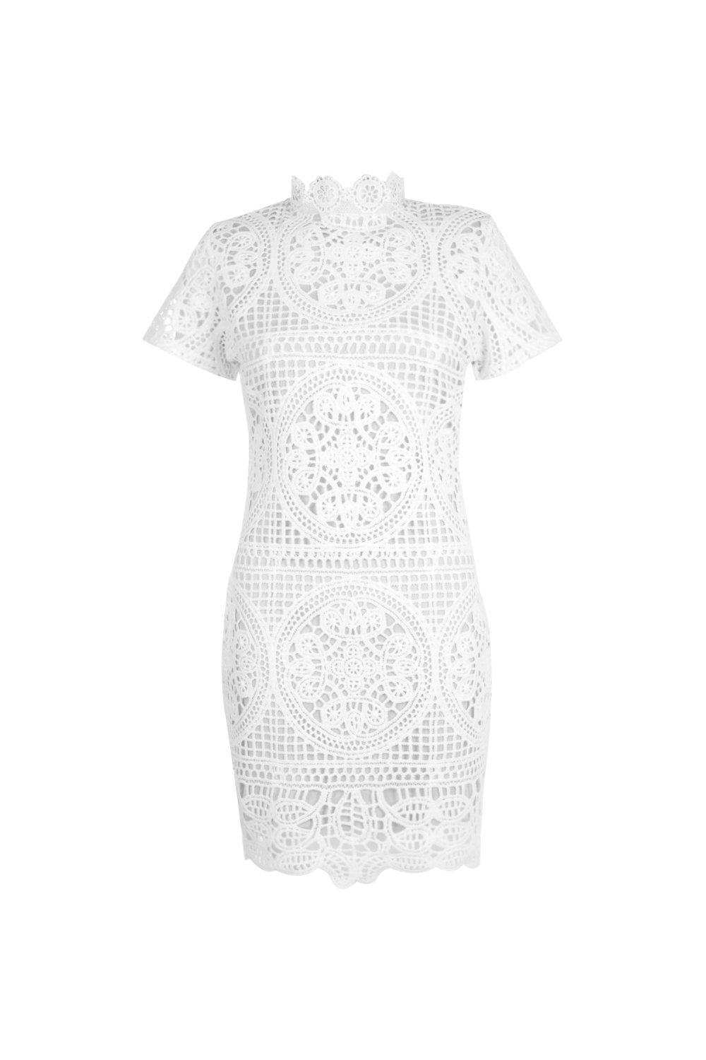 Boutique Crochet Lace Bodycon Dress