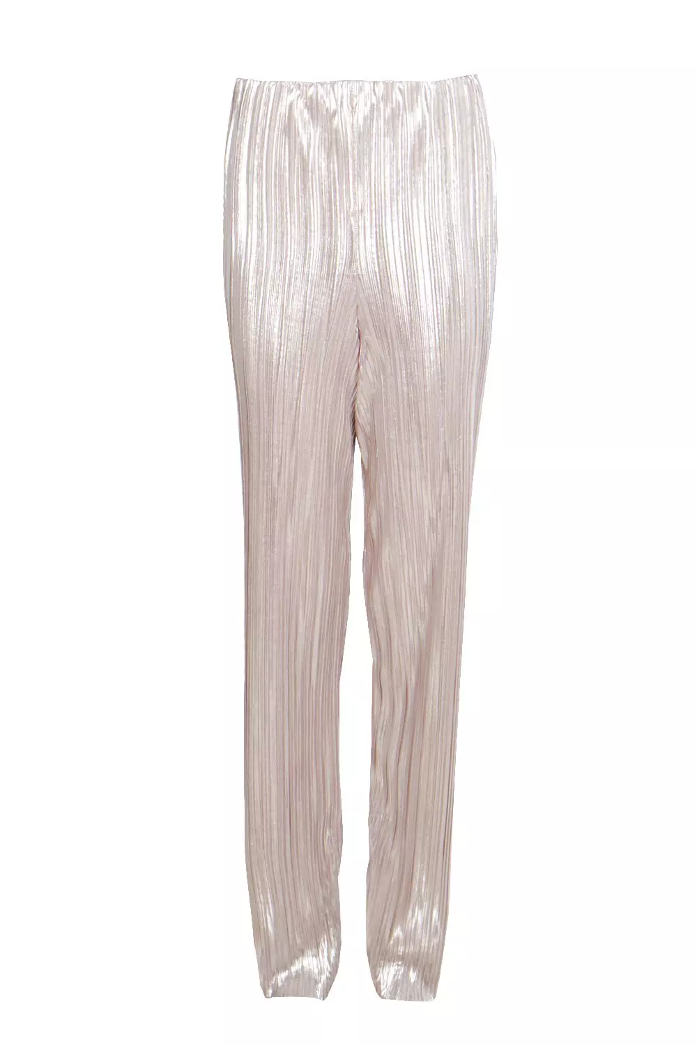 Gold Lua Metallic Pleated Wide Leg Trousers alternative image