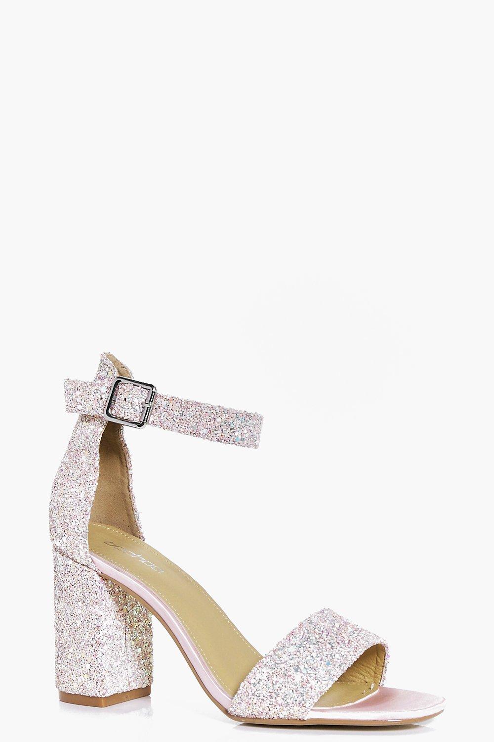 oasis glitter block heel