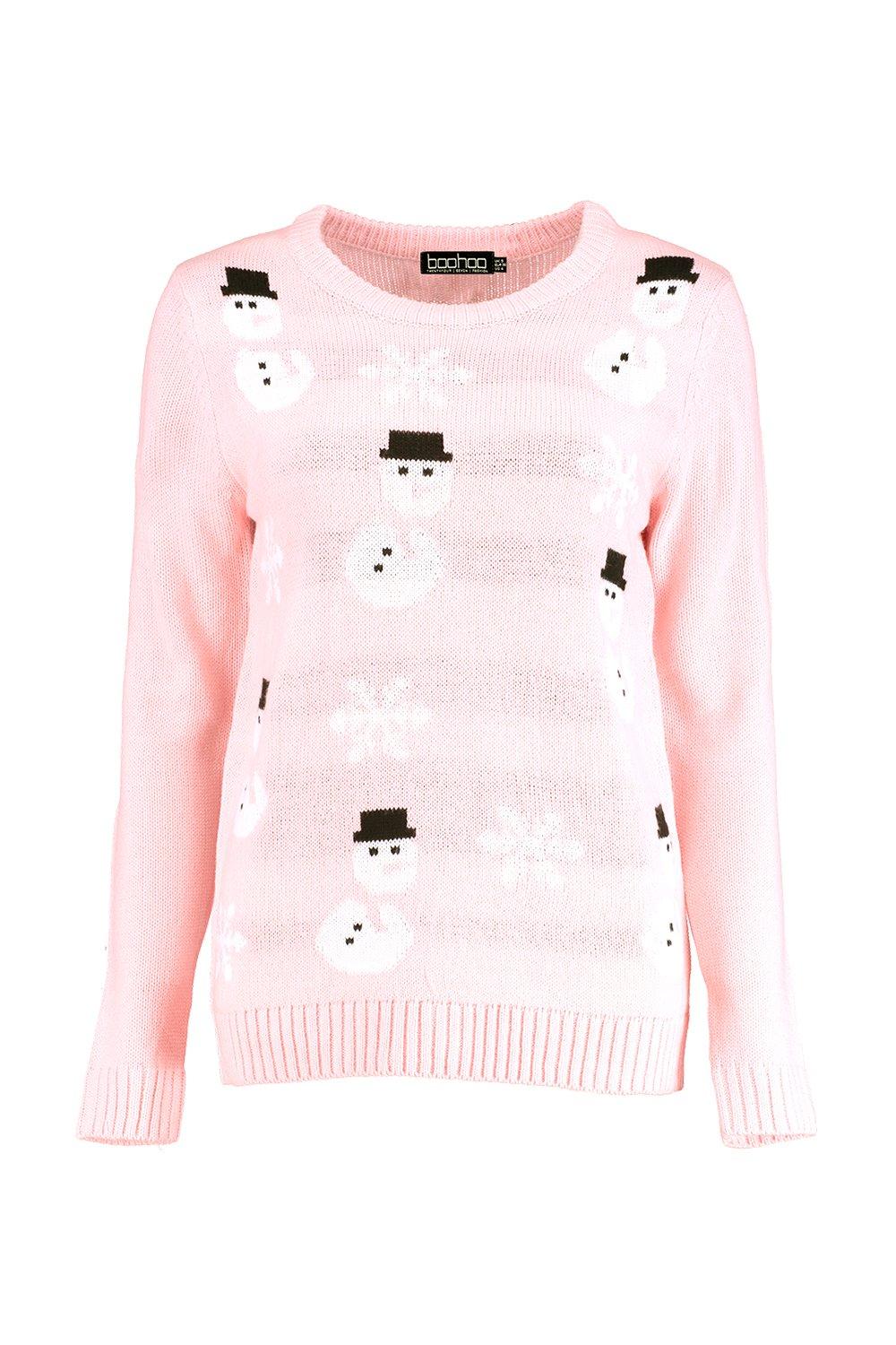 christmas jumper pink