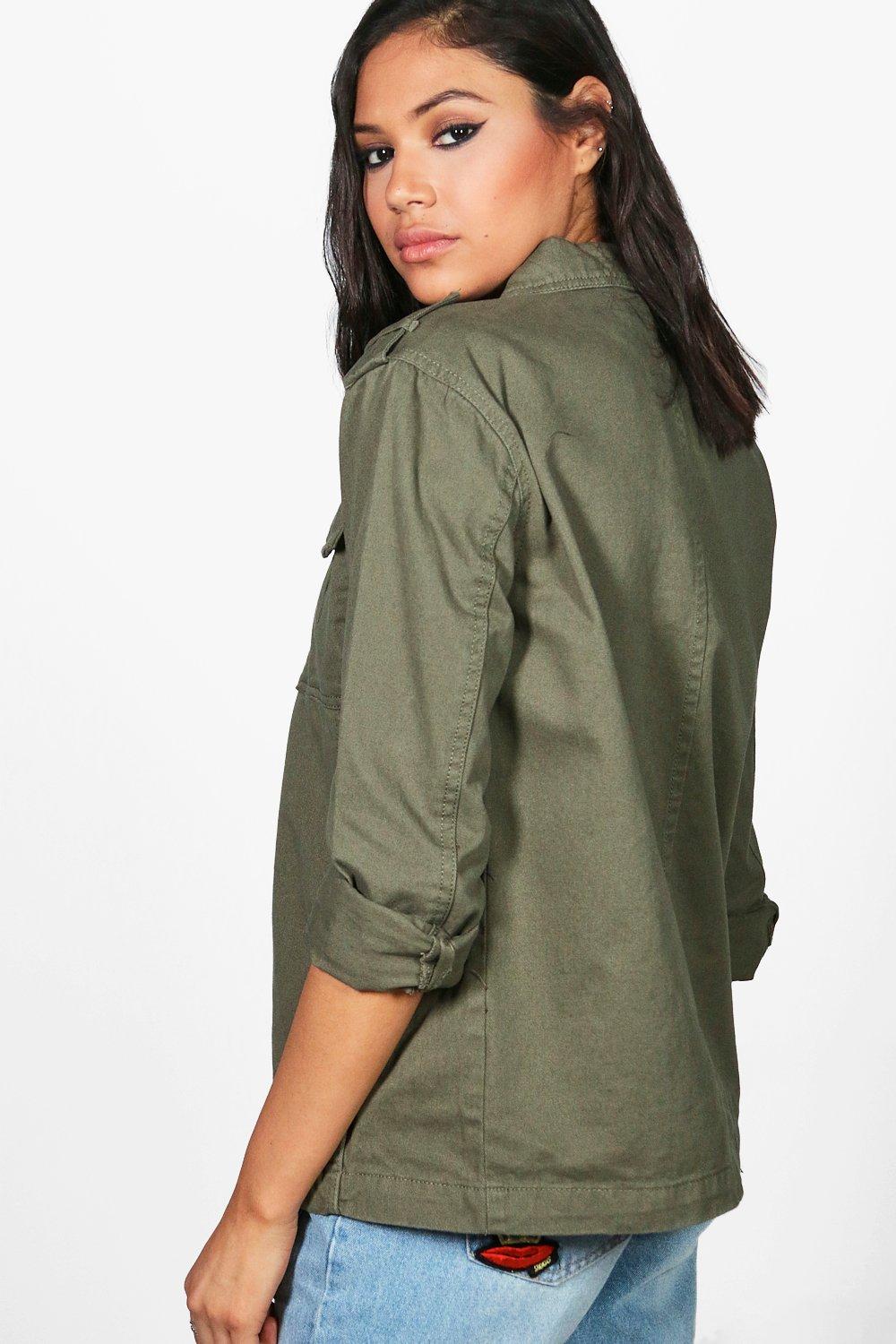 short utility jacket women's