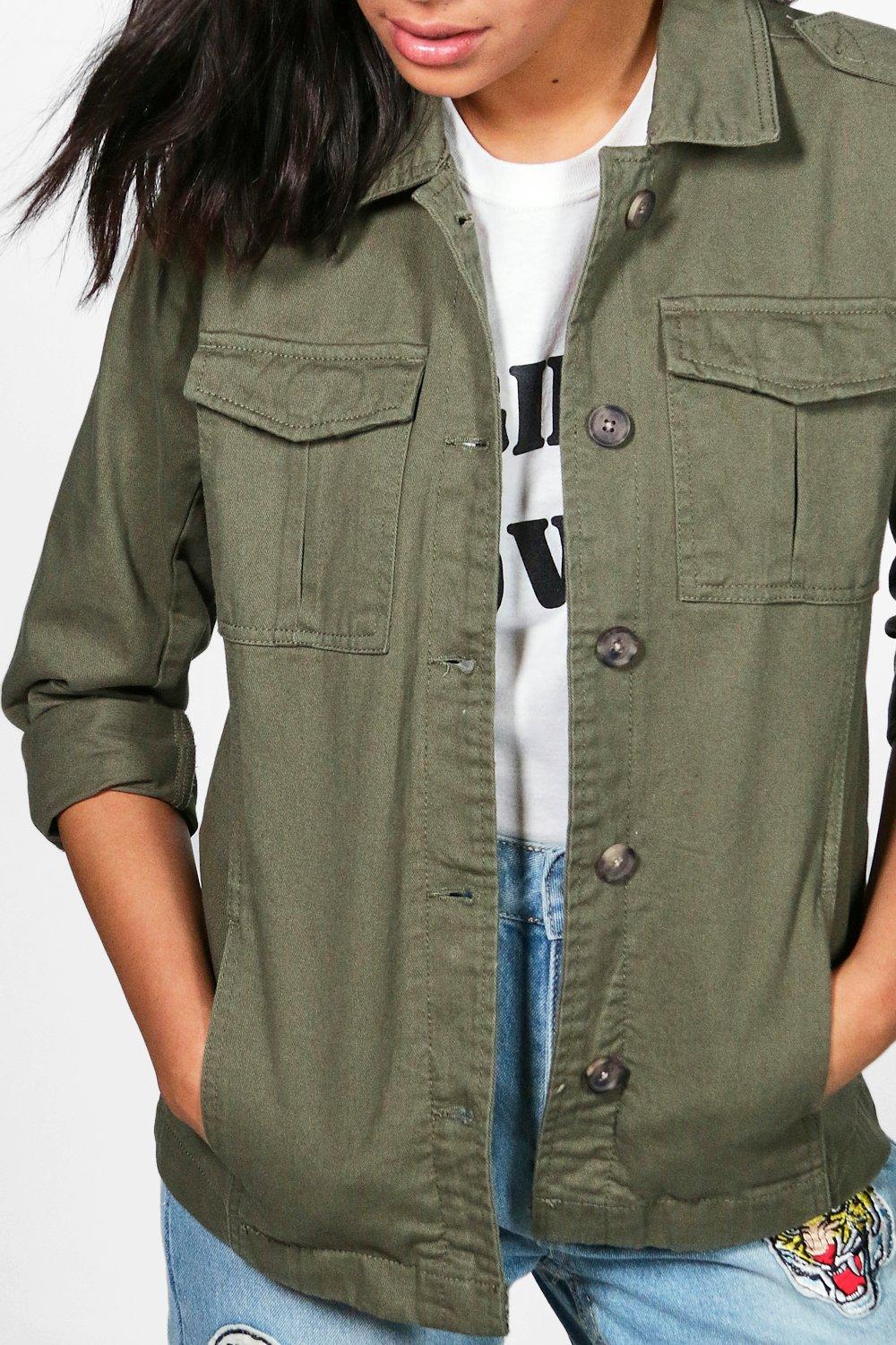 short utility jacket women's