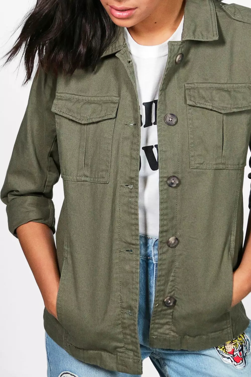 Short utility shop jacket women's