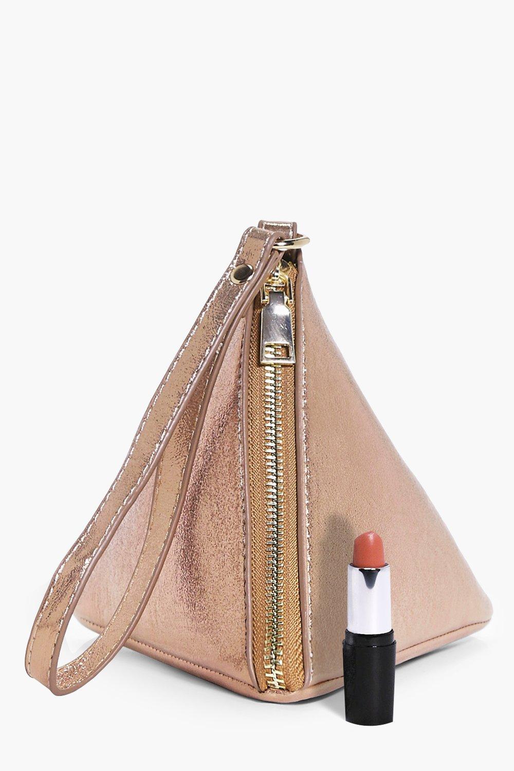 pyramid clutch bag