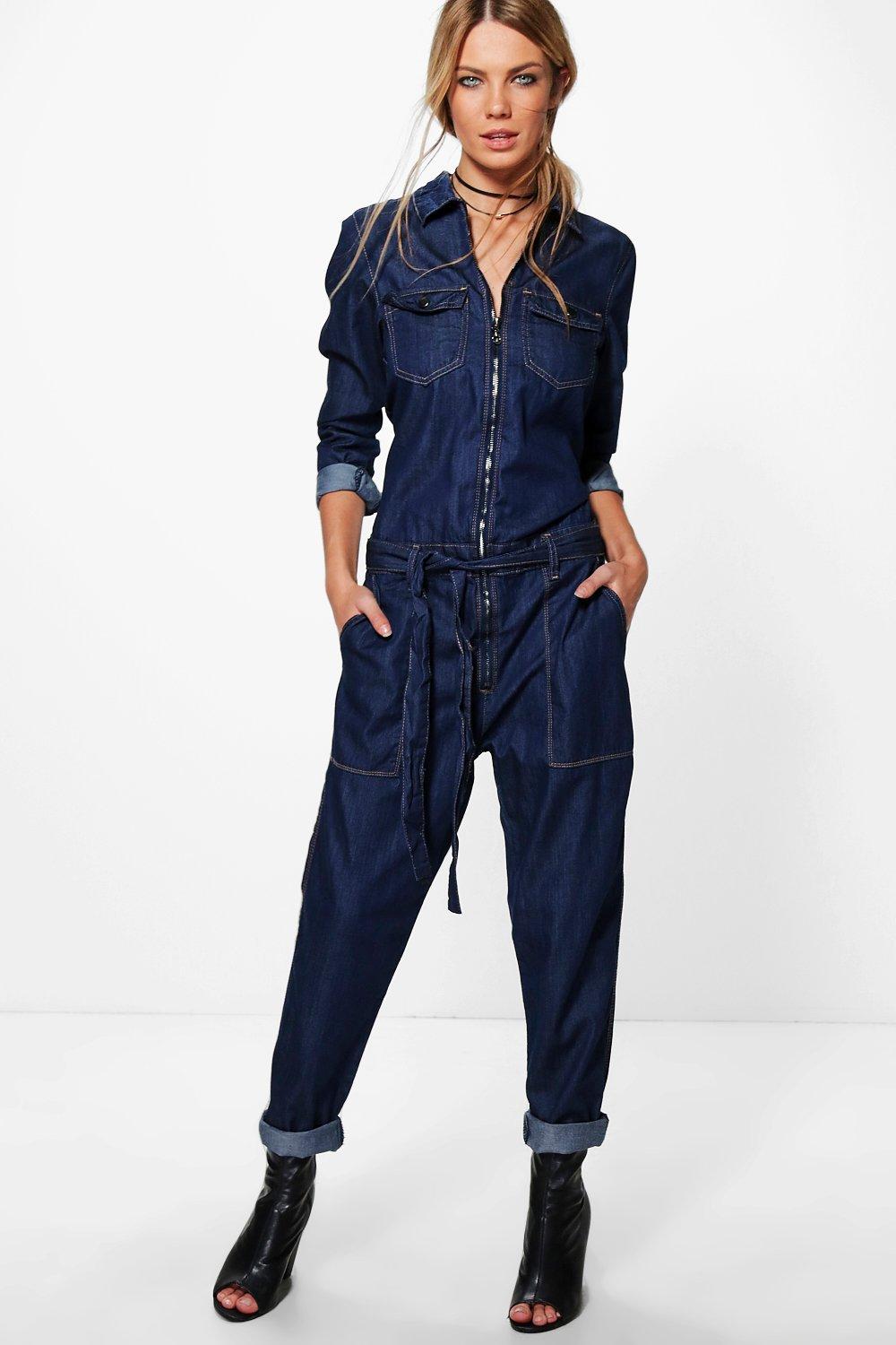 denim boiler suit plus size