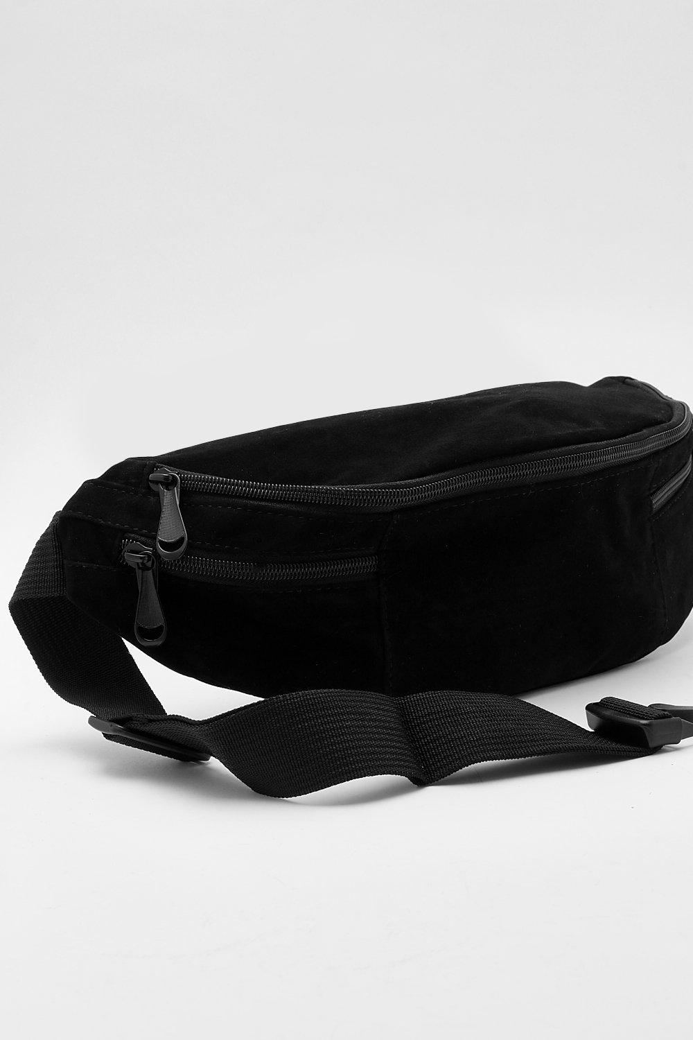 Oversized Suedette Fanny Pack