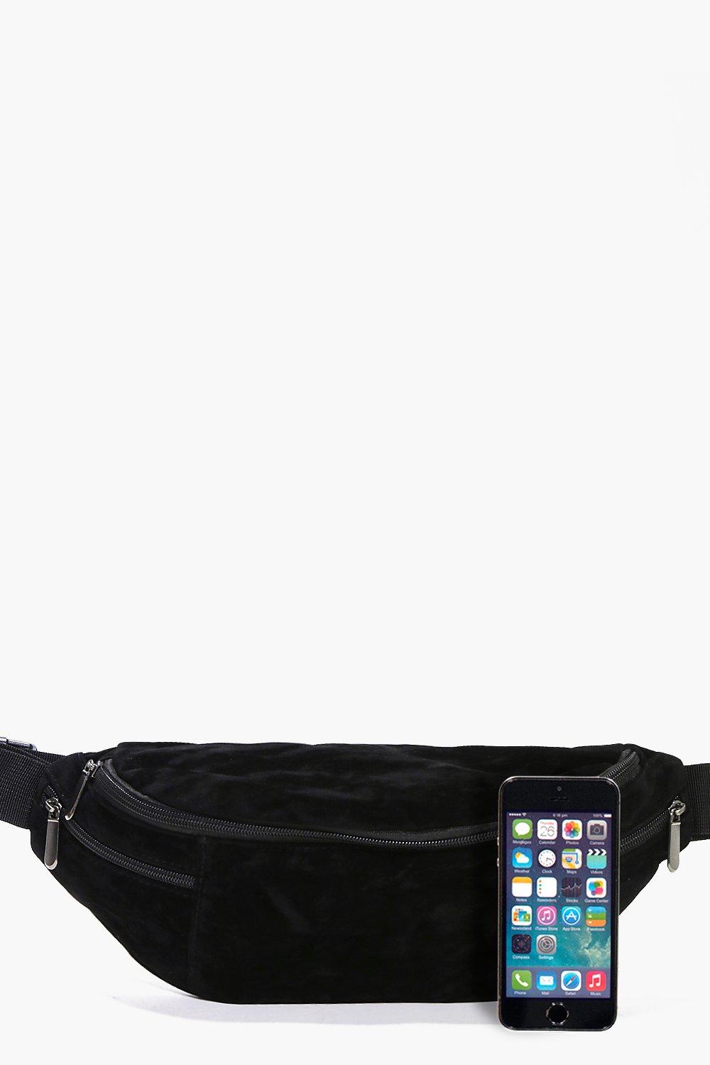 Oversized Suedette Fanny Pack