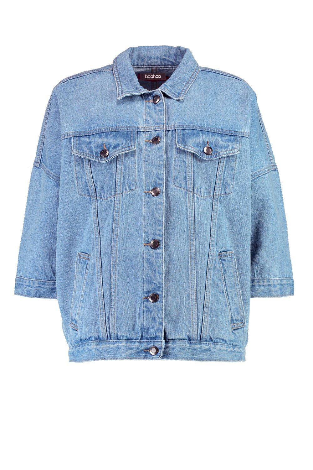 Batwing denim sale jacket