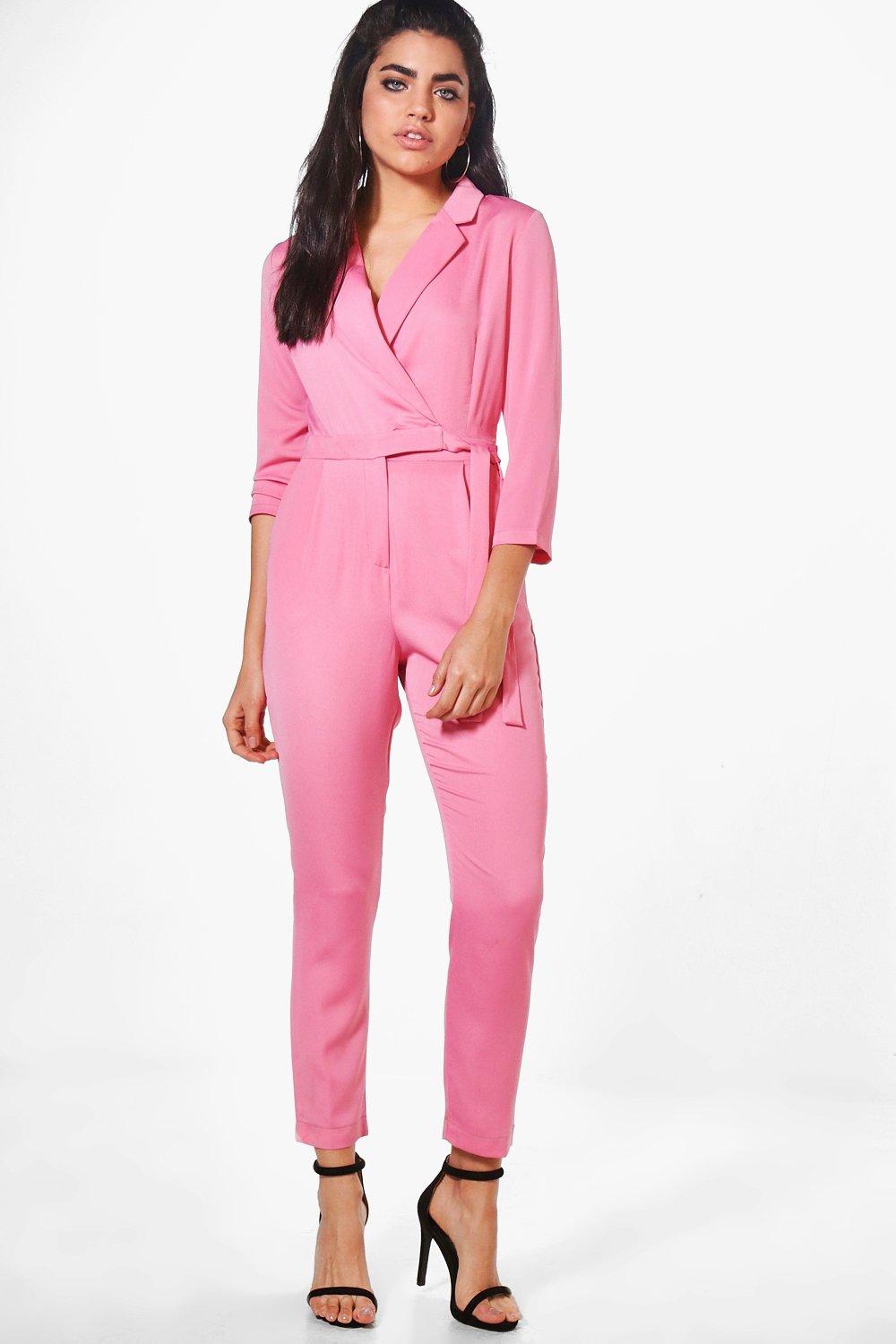 boohoo satin jumpsuit