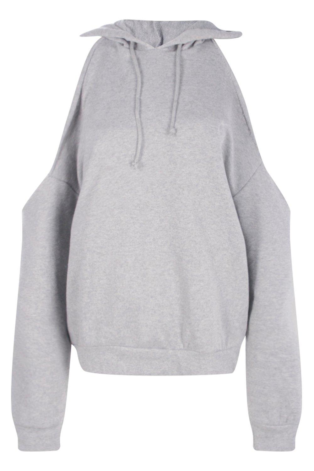 Cold shops shoulder hoodie