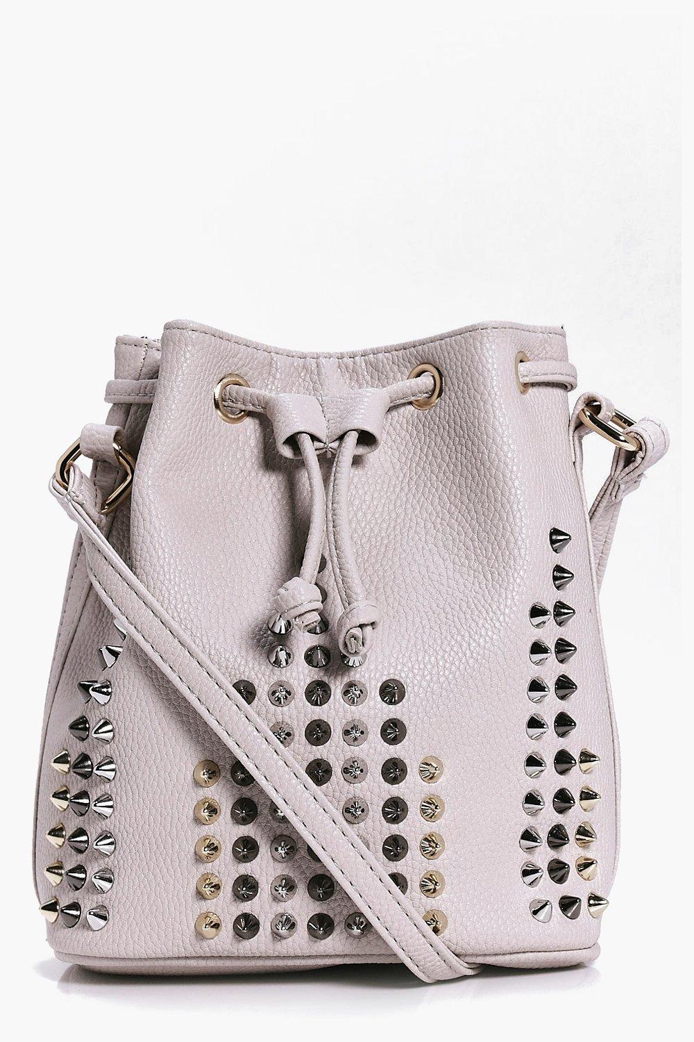 studded duffle bag