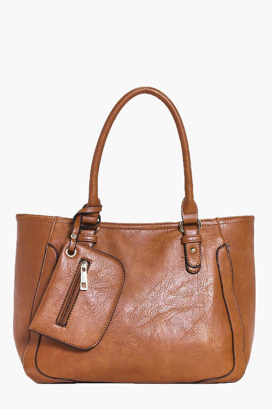 Tan brown Felicity Purse Detail Day Bag image number 1