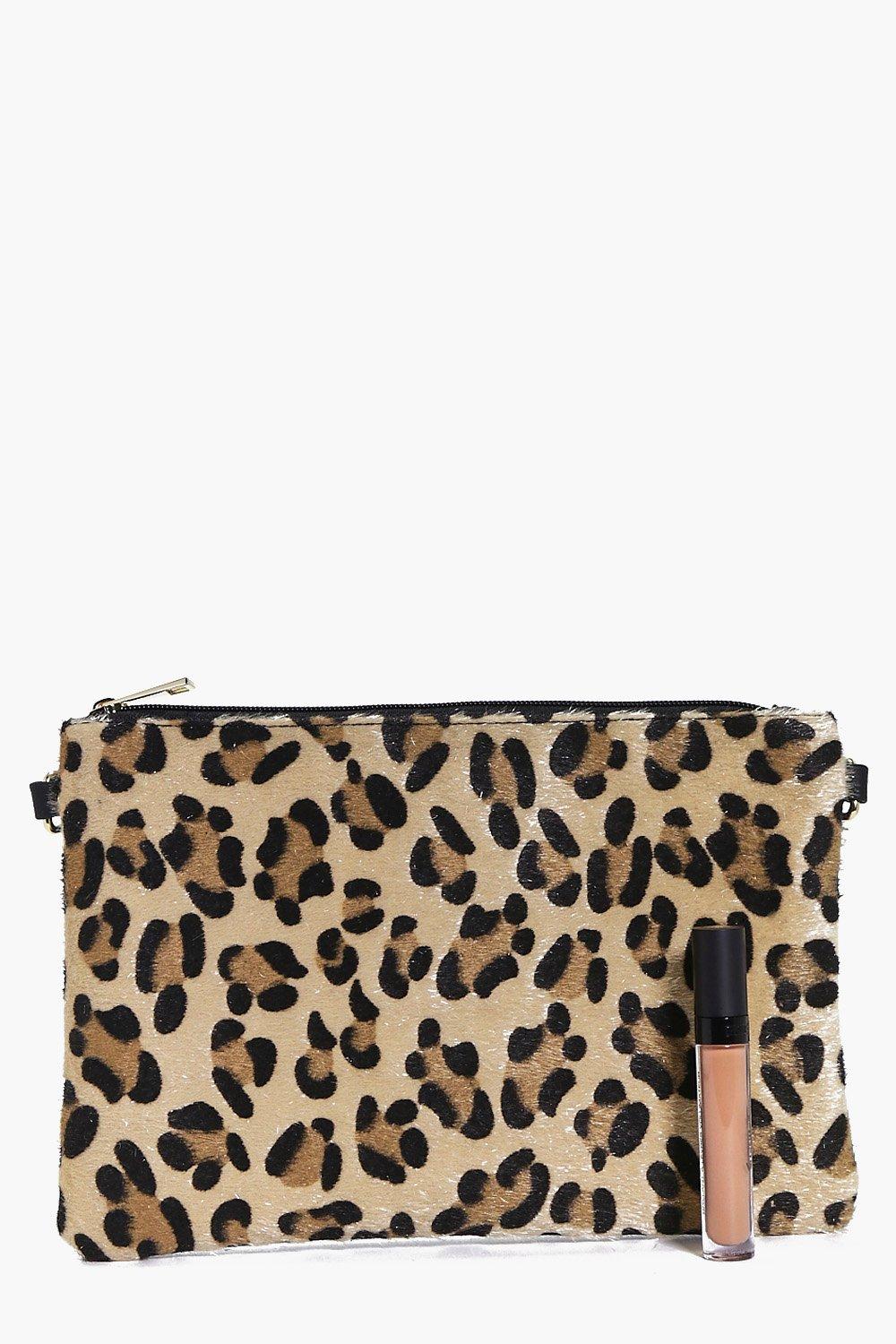 Boohoo leopard print discount bag