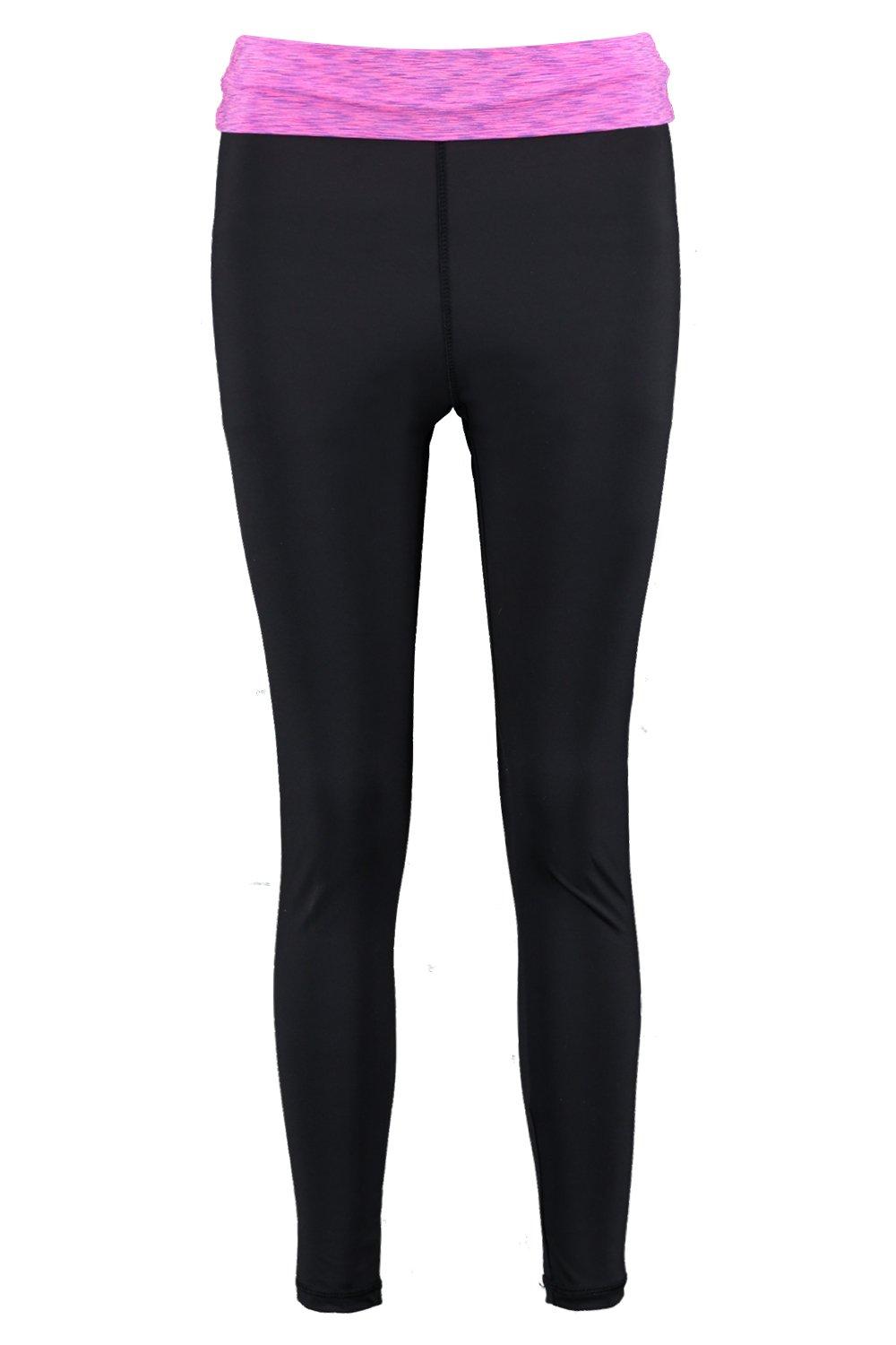 Fold Over Yoga Pants -  UK