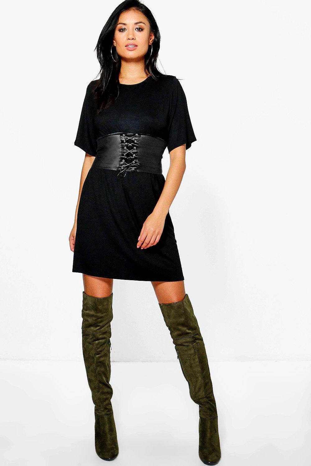 shirt belt dress