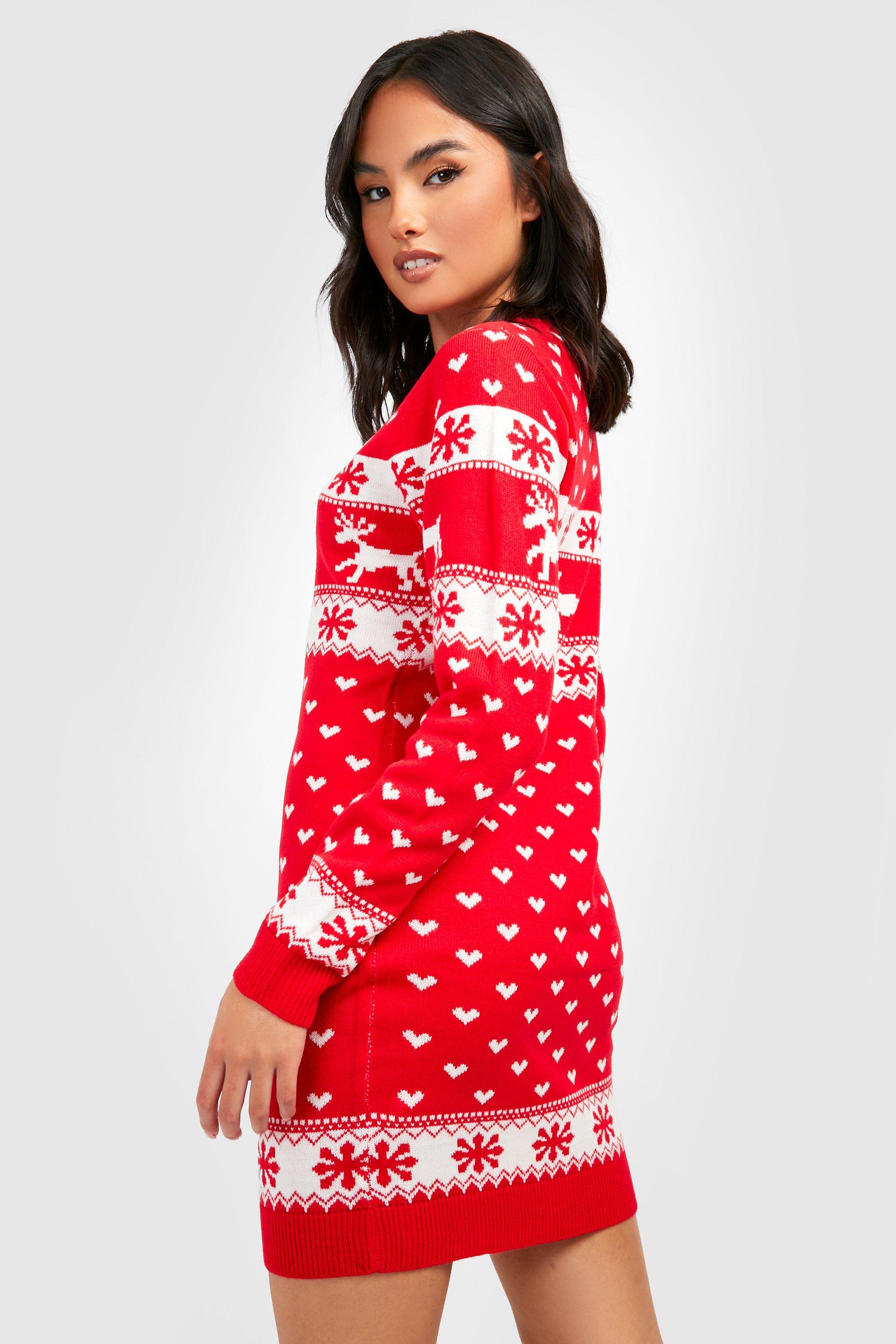 petite christmas jumper dress