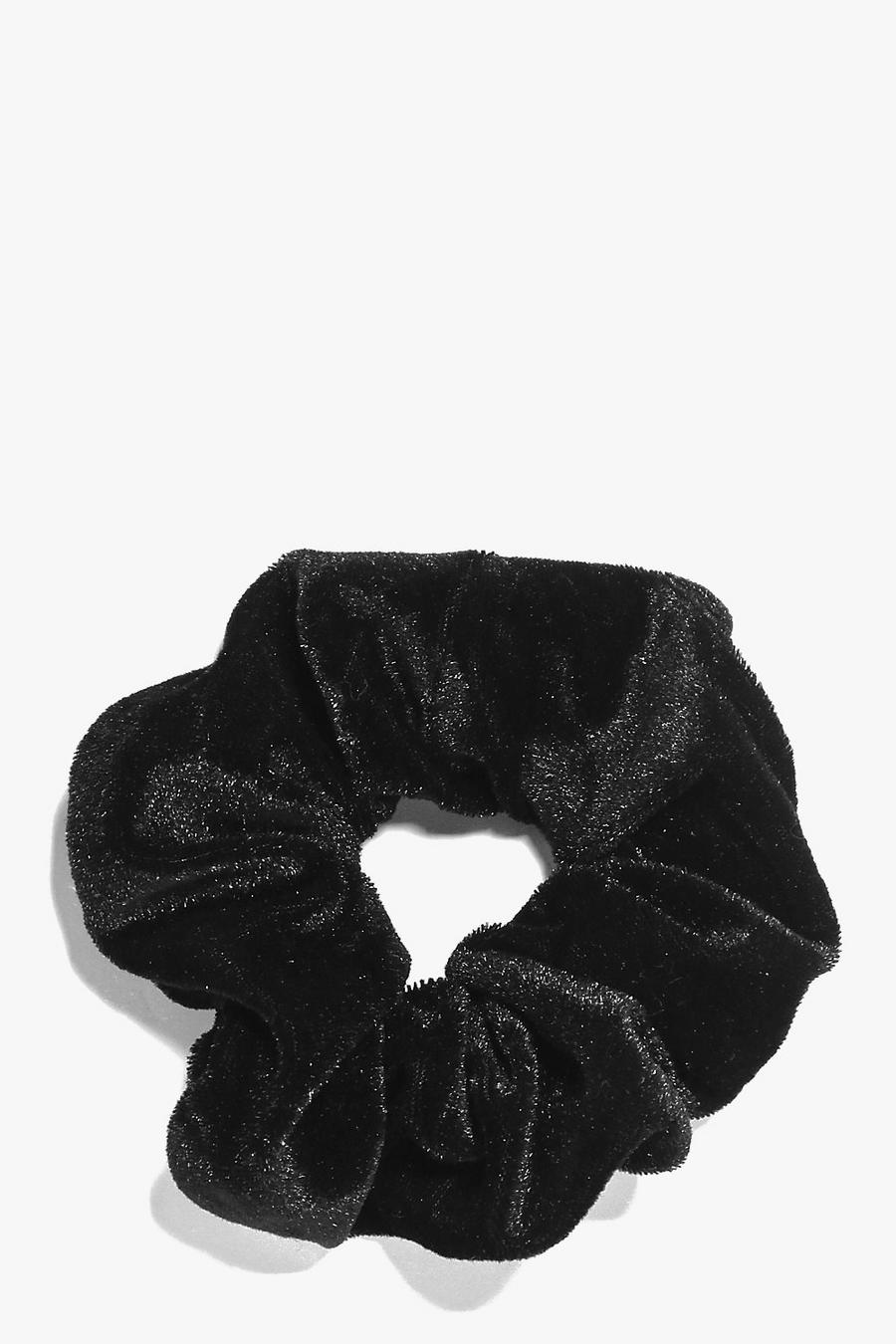 Black noir Velvet Scrunchie