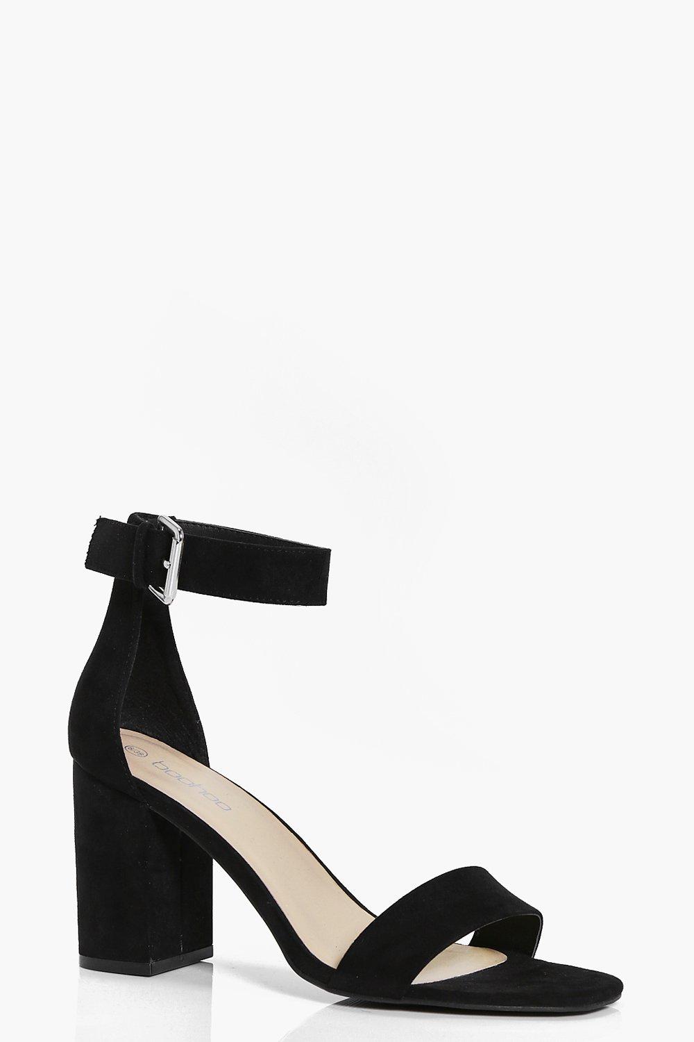 low block heel two parts