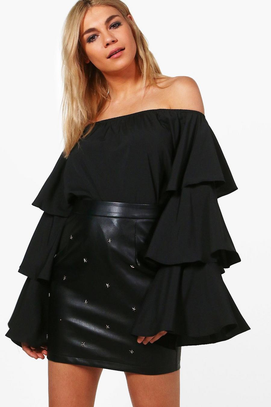 Felicia Ruffle Sleeve Off The Shoulder Top image number 1