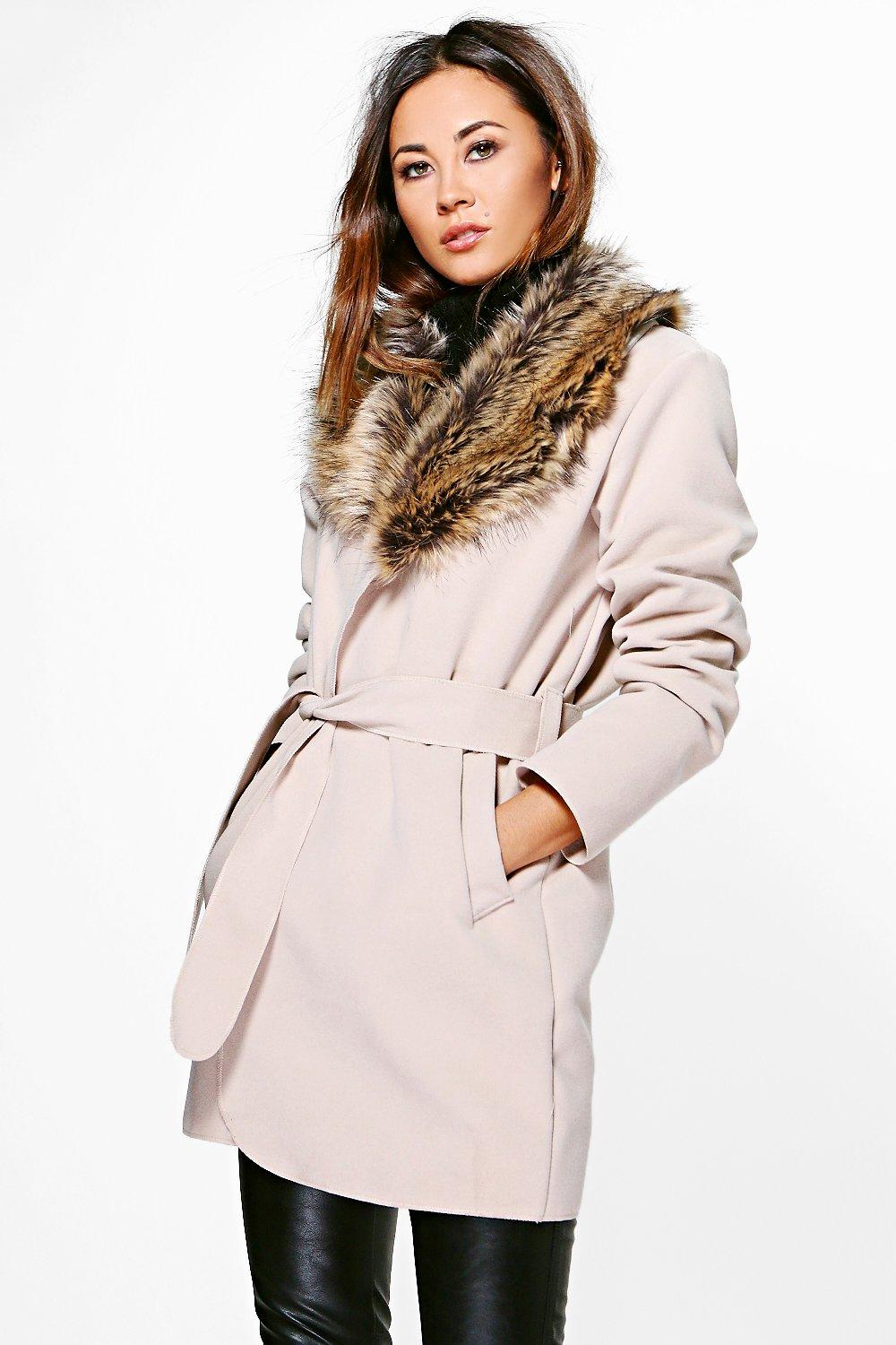 how to add a fur collar to a coat