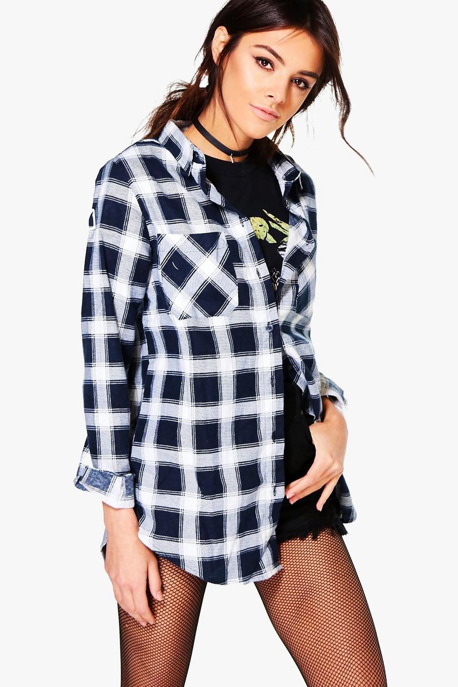 Navy Ania Flannel Shirt image number 1