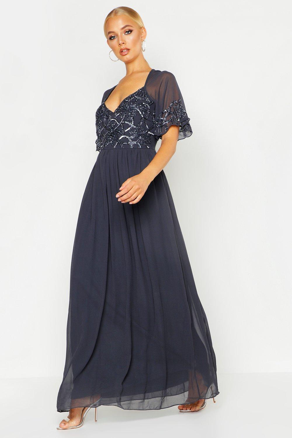 boohoo boutique embellished maxi dress