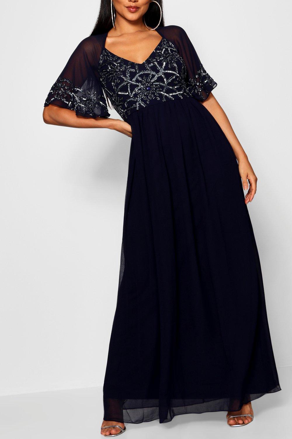 boohoo embellished dress