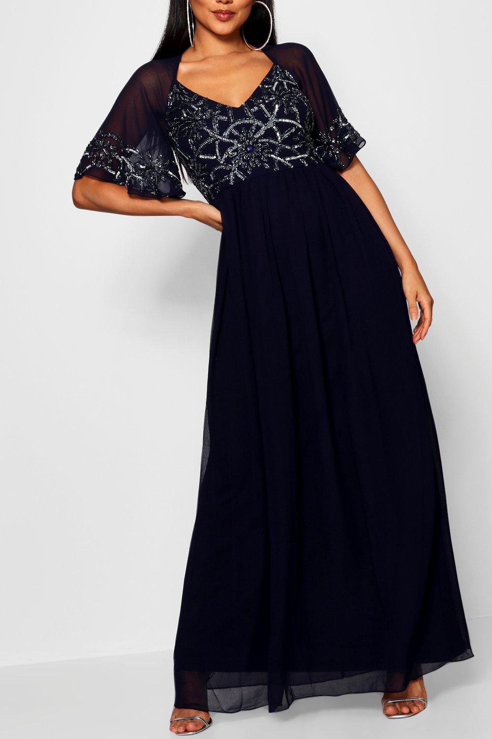 boohoo boutique embellished midi dress