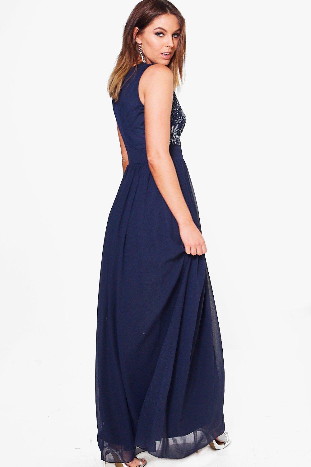 boohoo boutique embellished maxi dress