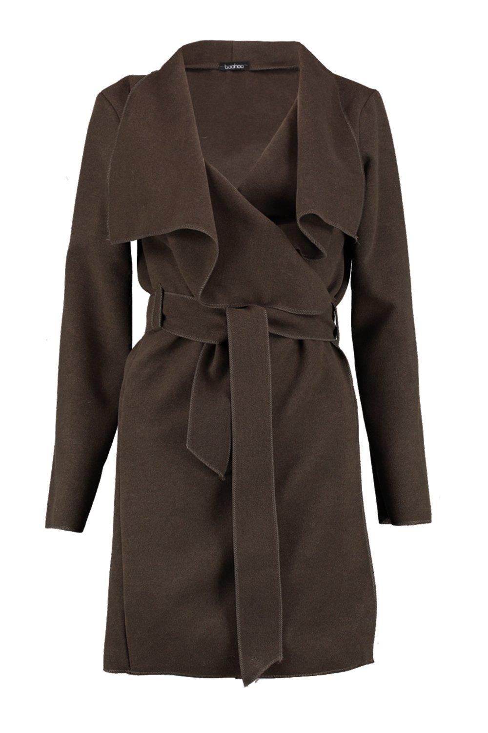 wrap front coat