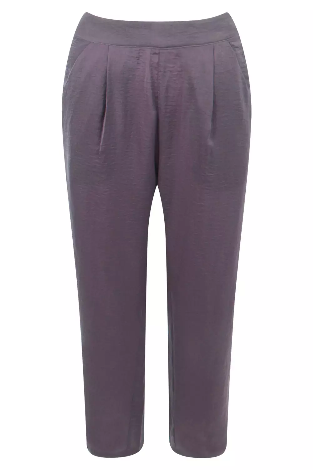 Grey Saskia Satin Crop Trouser alternative image