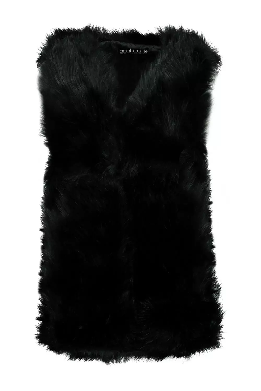 Black fur gilet womens sale