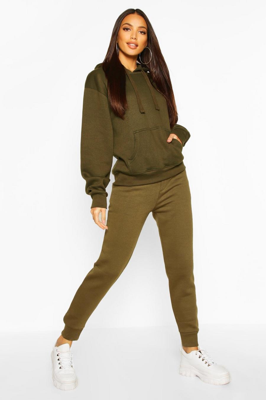 Military green Basic Regular Fit Joggers image number 1