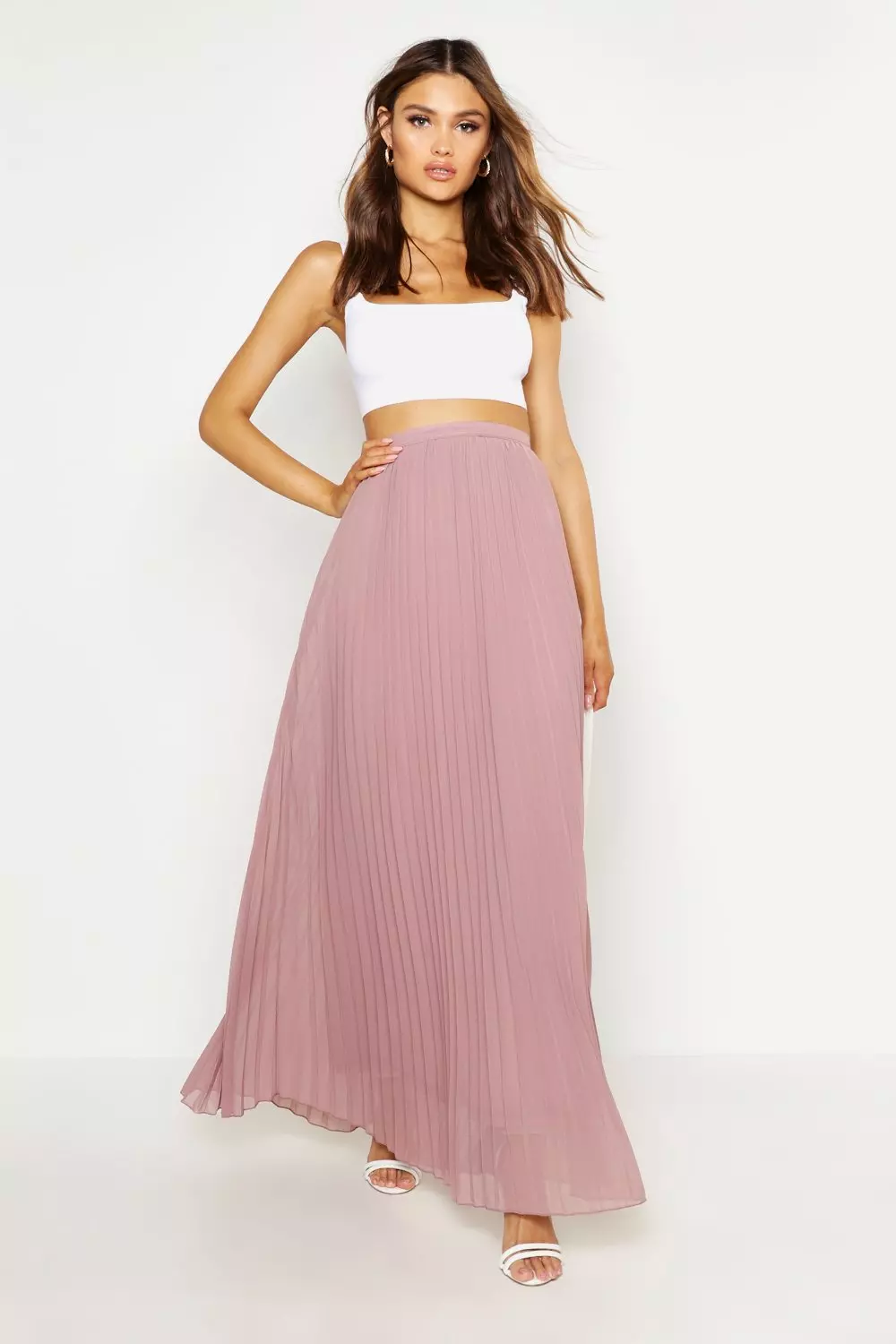 Long pleated shop skirt 40