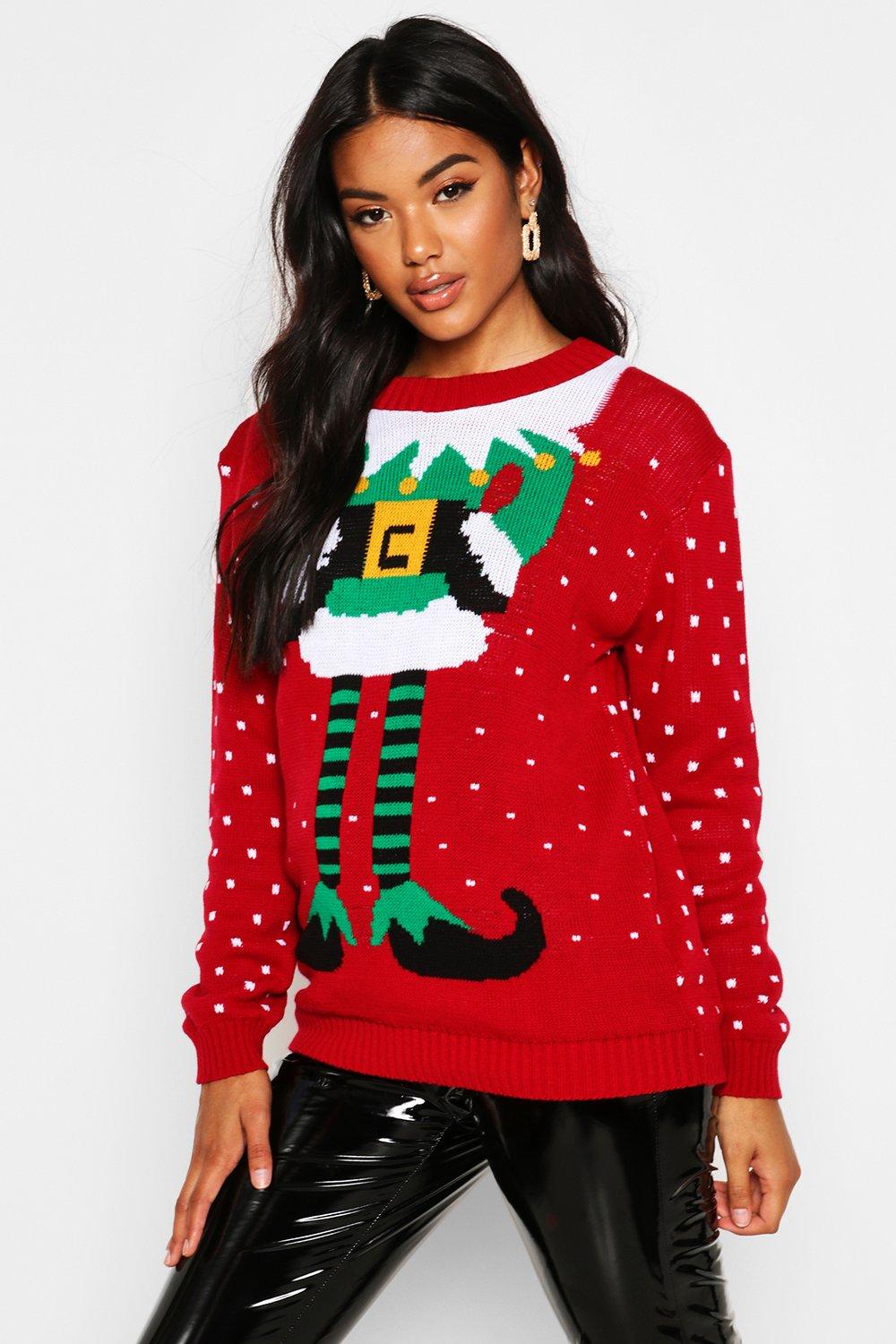 Elf xmas jumper sale