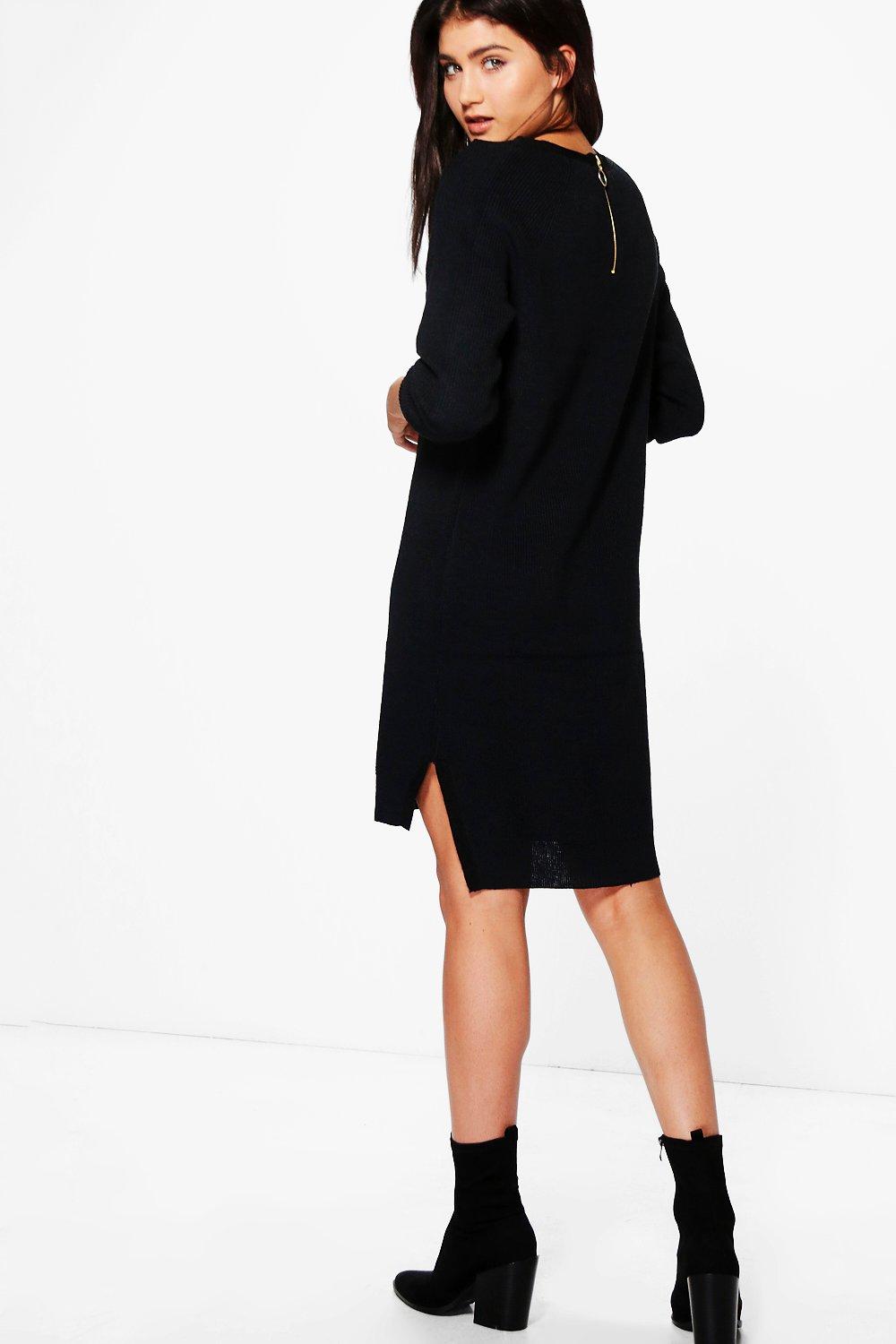 side split jumper dress