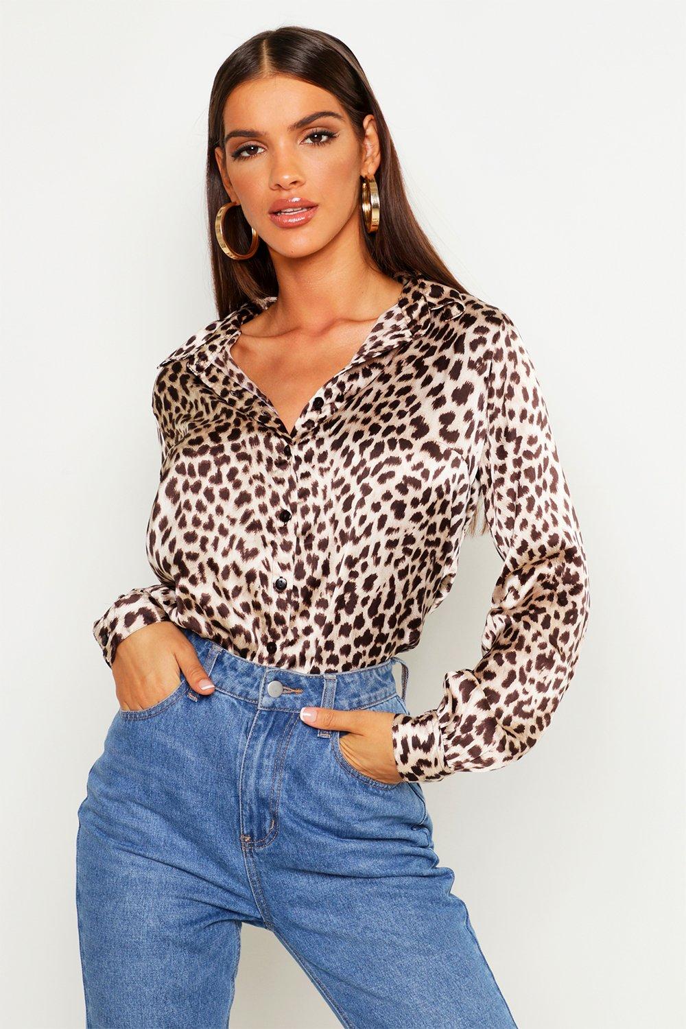 leopard print boohoo